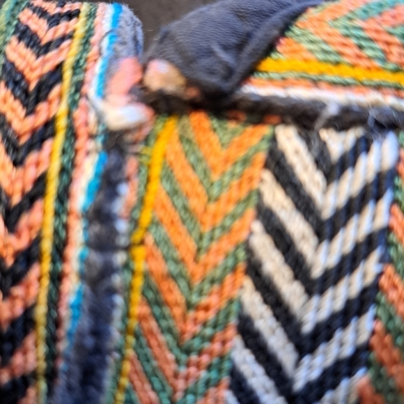 Handsewn Southwestern Pattern Crossbody Bag - Picture 5 of 5